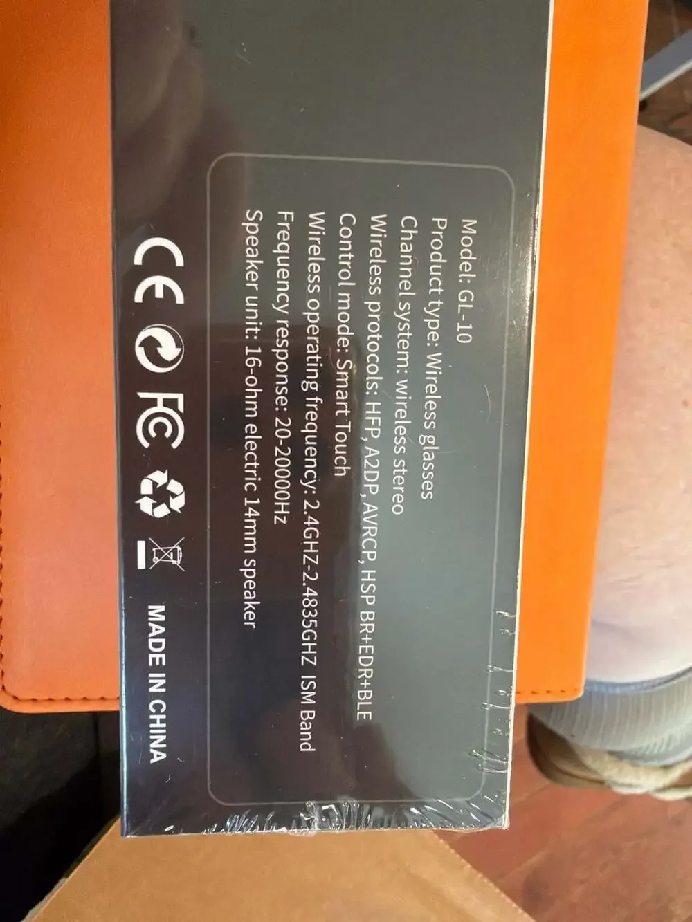 GL-10 Smart Wireless Audio Glasses with AI Translation and Bluetooth‎ Stereo